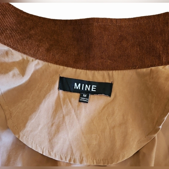 Mine Women's Bomber Jacket Tan Brown Western Equestrian Meadium - Picture 5 of 6